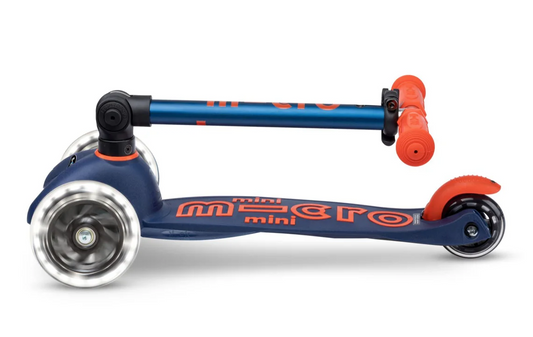 Micro Mini Foldable LED Scooter Navy
