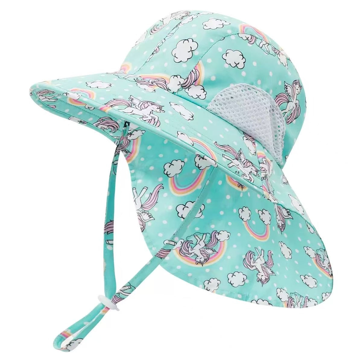 Kids Quick-Dry Wide Brim Sun Hat Unicorn