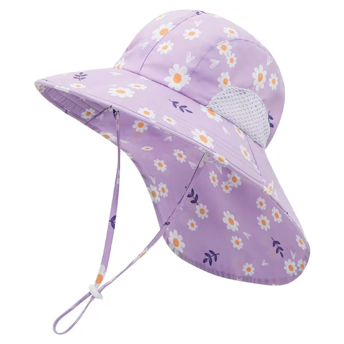 Kids Quick-Dry Wide Brim Sun Hat Daisy