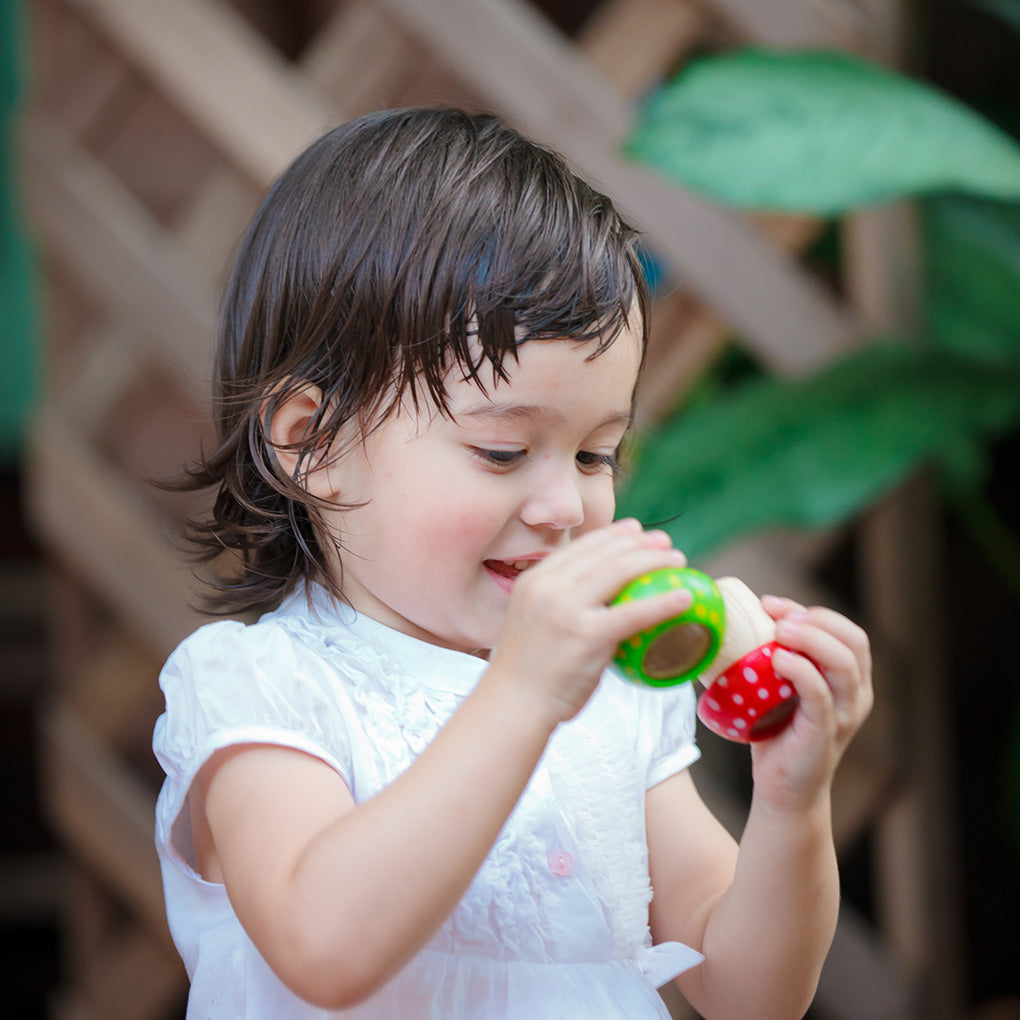 PlanToys - Mushroom Kaleidoscope Red