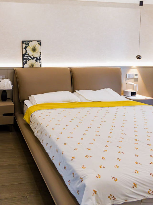 Summer Cooling Collection Adult Cooling Blanket (200 × 230 cm) - Yellow