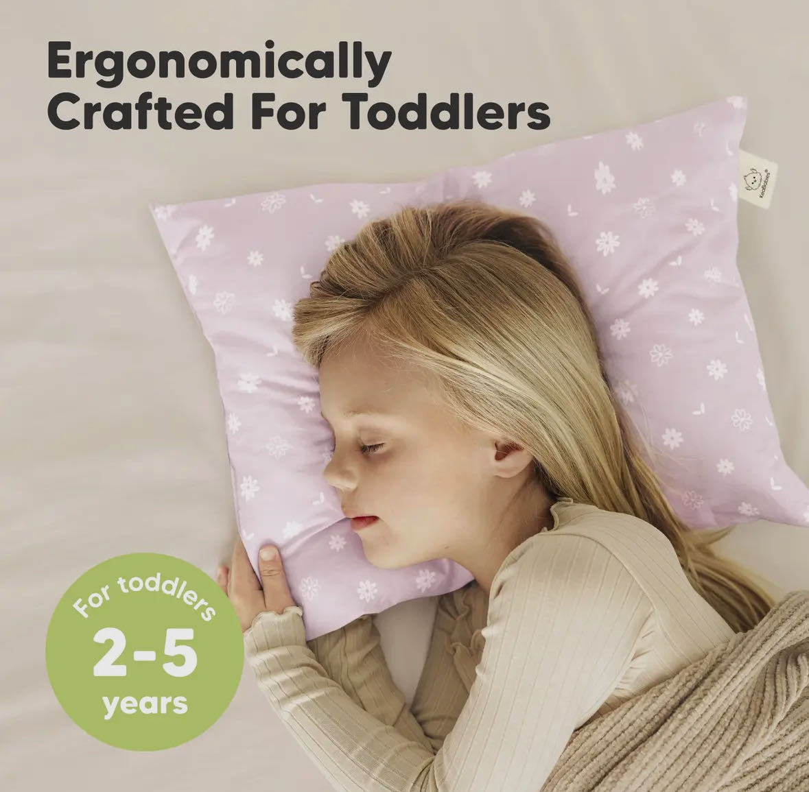 Toddler Pillow with Pillowcase - 33x45cm