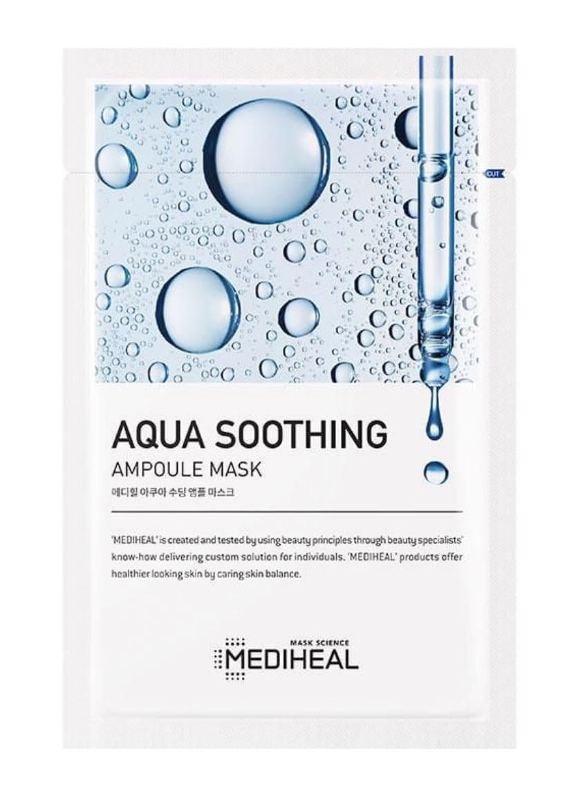 Mediheal Aqua Soothing Ampoule Mask - 10pc
