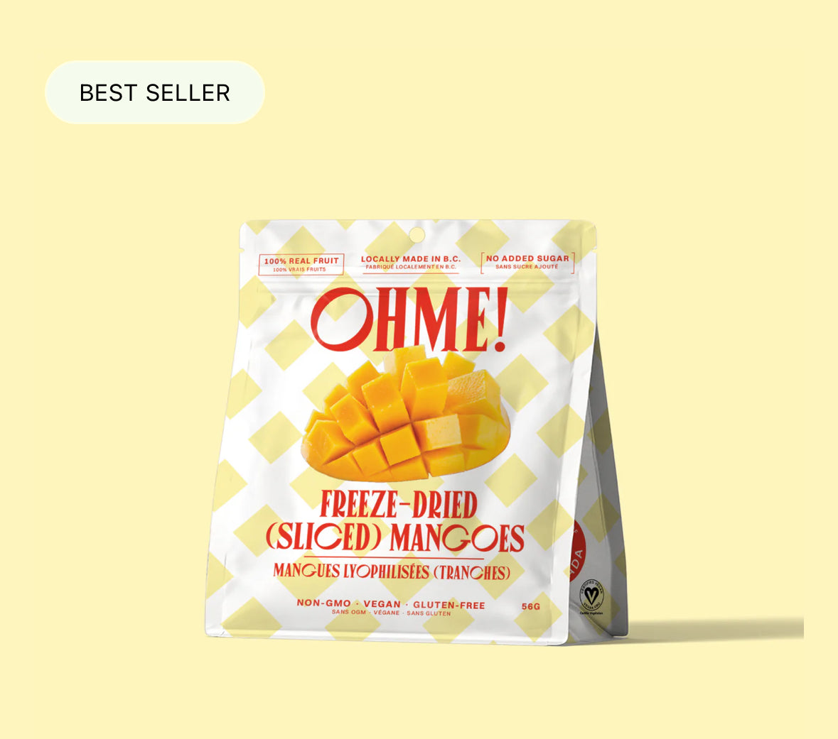 OHME Freeze Dried Fruit Snacks Mango