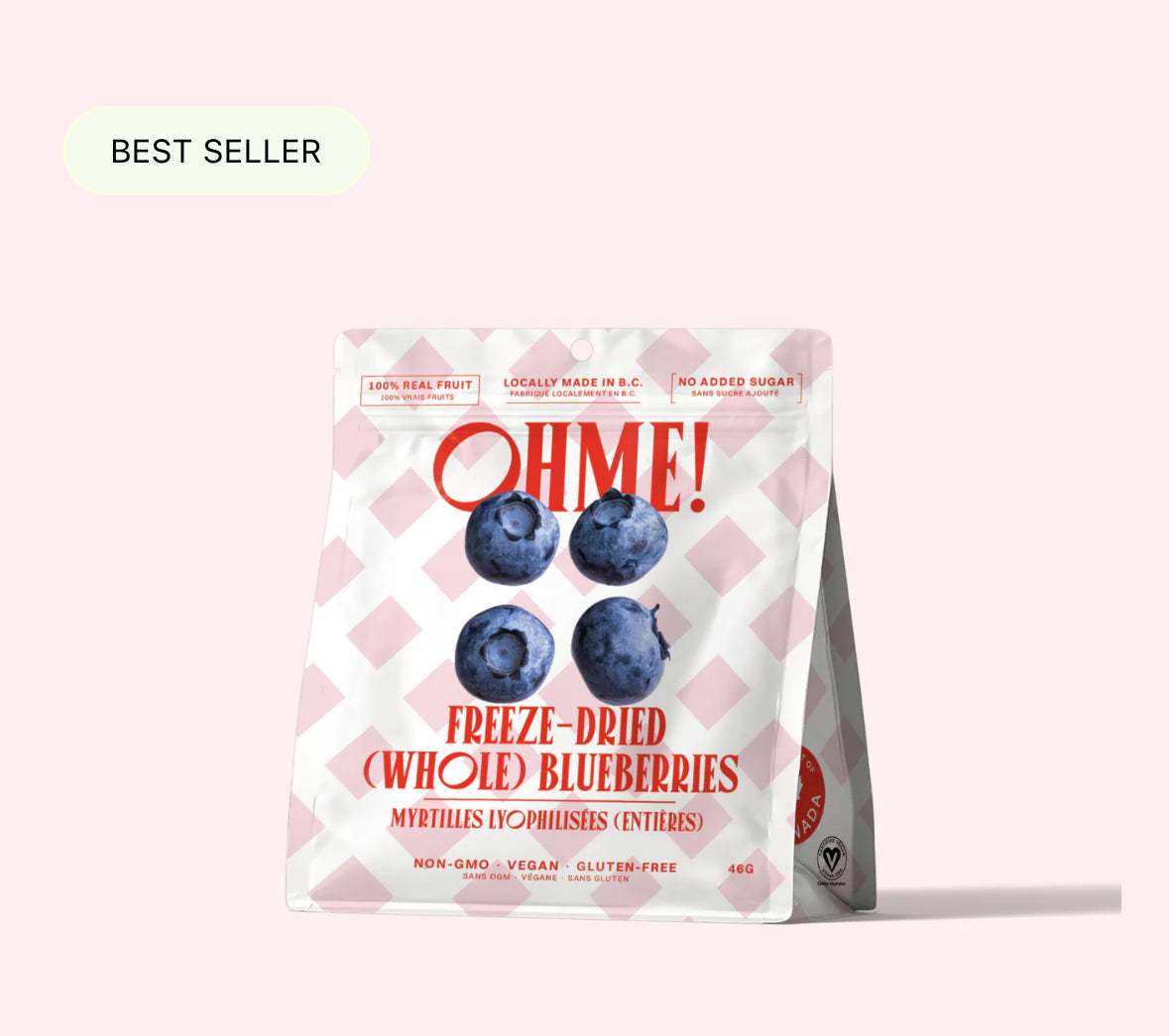 OHME Freeze Dried Fruit Snacks Blueberry
