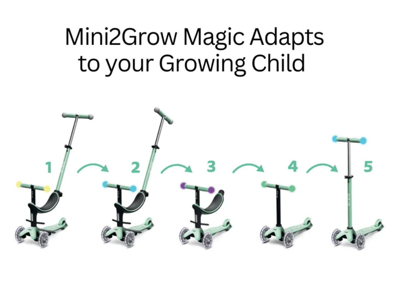 Micro Mini2Grow Magic LED Scooter