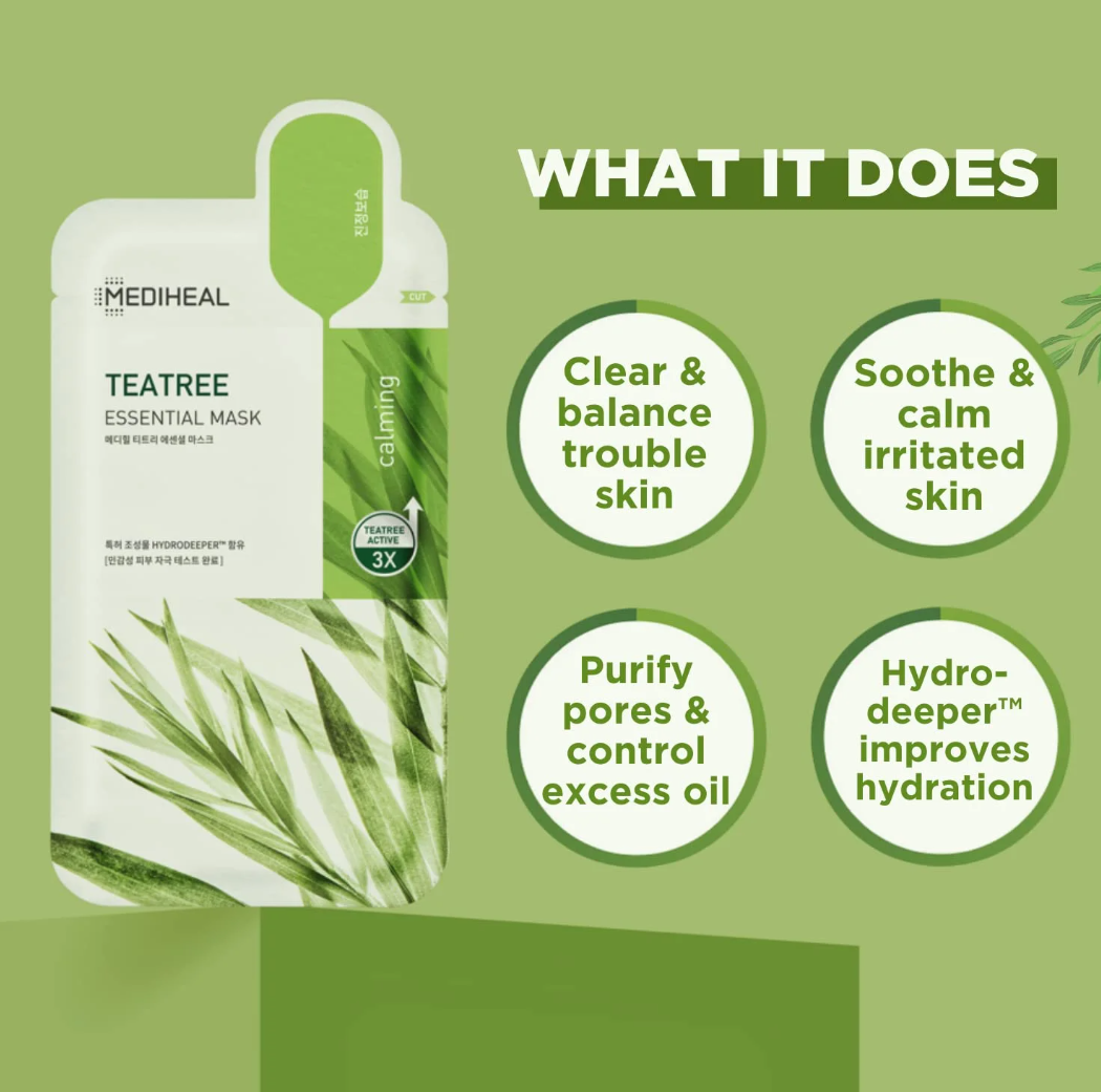 Mediheal Teatree Essential Mask - 10 PCS